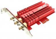 купить Сетевая карта, ASUS, PCE-AC68, 2,4/5ГГц, 1300 Мбит/с, 22 dBm, 3х R SMA внешние антенны в Алматы фото 2