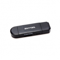купить Картридер, Deluxe, DCR005BK, Поддержка карты MicroSD/MicroSDHC,SD, USB 2.0, MicroUSB, Адаптер для прямого подключения карт памяти в телефон, Чёрный в Алматы фото 1