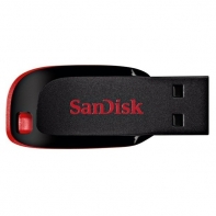 купить Флешка SanDisk Cruzer Blade SDCZ50-064G-B35 64 Гб black-red в Алматы фото 1