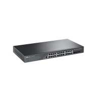 купить Коммутатор управляемый GbE 24-портовый Tp-Link TL-SG3428X-UPS <JetStream&trade; 24-Port Gigabit L2 Managed Switch with 4 SFP+ Slots 10GbE, 128Gbps, 1 RJ45 Console Port, 1 Micro-USB Console Port, Omada SDN, с разъемом для подключения свинцово-кислотных акку в Алматы фото 2