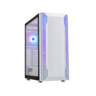 купить Case ATX midi tower APEX, 3701 white, 1*120mm ARGB + 3*120mm white + ARGB fan hub + RC,. (без БП) в Алматы фото 1