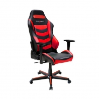 купить Игровое компьютерное кресло, DX Racer, OH/DM166/NR, Эко-кожа и винил PU,PVC, Металлическая основа кресла, Механизм качания: топ-ган, Прорезиненные колеса в комплектации, Чёрно-красный в Алматы фото 3
