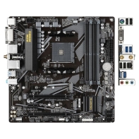 купить Материнская плата GIGABYTE B550M DS3H AC, AM4, B550, 3xPCI-E, DVI+HDMI, 4DDR4, 4 SATA, 2 M2, mATX в Алматы фото 2