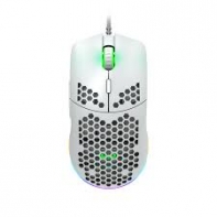 купить CANYON,Gaming Mouse with 7 programmable buttons, Pixart 3519 optical sensor, 4 levels of DPI and up to 4200, 5 million times key life, 1.65m Ultraweave cable, UPE feet and colorful RGB lights, White, size:128.5x67x37.5mm, 105g в Алматы фото 1