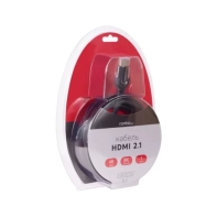 купить Rombica кабель для видео DX10 HDMI to HDMI, 2.1, 1 м., черно-оранжевый в Алматы фото 3