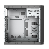 купить Компьютерный корпус Foxline FL-702, PSU 450W 12cm, w/2xUSB2.0, black, mATX в Алматы фото 2