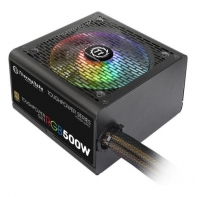 купить Блок питания, Thermaltake,  Toughpower (PGX1 RGB 500W S-TPD-0500NHFAGE-1), 500W, ATX, 80 Plus Gold, APFC, 20 4 pin, 4 4pin, 7*Sata, 4*Molex, 1*FDD, 4*PCI-E 6 2 pin, Вентилятор 12 см, Подсветка RGB, Кабель питания, Чёрный в Алматы фото 2