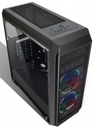 купить Корпус Wintek Wisdom K165 TG, ATX/Micro ATX, USB 1*3.0/2*2.0, 0,55 mm, 2*12cm DR RGB Fan в Алматы фото 2