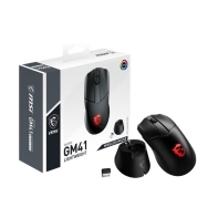 купить Мышь MSI Clutch GM41 LIGHTWEIGHT WIRELESS Black GAMING Mouse RGB USB2.0 Вес 74г Черный в Алматы фото 3