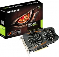 купить Видеокарта VGA PCIE16 GTX1050TI 4GB GDDR5 GV-N105TWF2OC-4GD GIGABYTE в Алматы фото 1