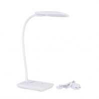 купить Настольная лампа, Deluxe, DLTL-102W-6W, 6Вт, 24 диода, Сенсорное управление, 3 Степени яркости, ABS Пластик, Питание от USB и 220V, Белый в Алматы фото 2