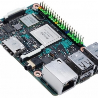 купить Сист. плата Asus TINKER BOARD/2GB, ARM, Quad-Core RK3288, DDR3 2GB, Mali-T764 GPU, 4xUSB, Wireless, BT, BOX в Алматы фото 1