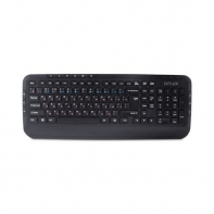 купить Клавиатура, Delux, DLK-160UB, USB, Кол-во стандартных клавиш 103, 12 мультимедиа-клавиш, Размер: 435.4*172*26,8 мм., Длина кабеля 1,4 метра,  Анг/Рус/Каз, Чёрный в Алматы фото 1