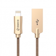 купить Кабель Lightning ORICO LTU-10-CF-BP <1М, USB2.0, COFFEE> V2 в Алматы фото 1