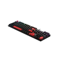 купить Клавиатура Bloody S510R-Pudding Black, Mechanical RED SW, RGB, Anti-Ghosting, Multimedia, USB в Алматы фото 2