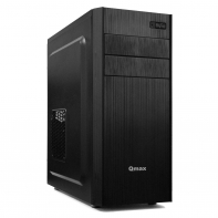 купить CASE Qmax S1202B ATX MidiTower, 2,5* x 3, 3,5*x 2,  5,25* x 1 , Expansion Slots x 7, USB x 2, 36,5 x 17,5 x 42 см, Steel 0,5mm, ATX/Micro-ATX/Mini-ITX, black,  PC 400W (20+4pin, 4pin, 2xSATA, 2xIDE)  в Алматы фото 1