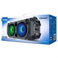 купить SVEN PS-550, черный, акустическая система 36W, Bluetooth, FM, USB, microSD, LED-display, 2000mA*h в Алматы фото 1