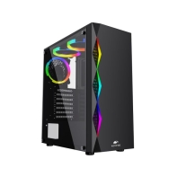 купить Корпус Wintek Skyline G46 TG, ATX/Micro ATX, USB 1*3.0/2*2.0, HD-Audio Mic, 0,5 mm, RGB strip   12 cm fRGB fan в Алматы фото 1