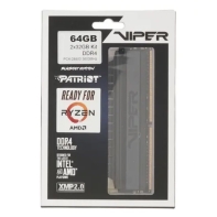 купить Комплект модулей памяти Patriot Memory Viper 4 Blackout PVB464G360C8K DDR4 64GB (Kit 2x32GB) 3600MHz в Алматы фото 3