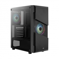 Купить Корпус CASE Aerocool Menace Saturn 2*3,5 3*2,5 7слотов VGA317мм CPU157мм Сталь 0,5мм, ATX, Fans 2*12см RGB,USB2*3.0 (Menace Saturn RGB) Алматы