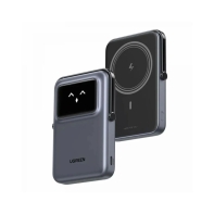 Купить Пауэрбанк UGREEN PB572 45327 10000mAh mini Magnetic Robot Wls 20W(7.5W) USB-C With Hoder Grey Алматы