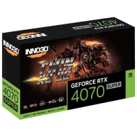 купить Видеокарта Inno3D GeForce RTX4070 SUPER Twin X2 OC&nbsp;12G&nbsp; N407S2-126XX-186162N в Алматы фото 3