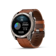 купить Часы с навигаторомGarmin fenix 8 51mm,AMOLED, сапфир, светлые, кожа 010-02905-40 в Алматы фото 1
