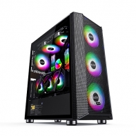 купить Компьютерный корпус PCCooler Master ME200 MESH, Без БП, USB3.0x1/USB2.0x2, Black, ATX Midi в Алматы фото 2