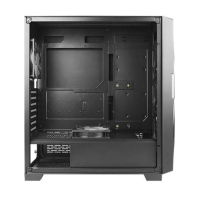 купить Компьютерный корпус DF700 FLUX, white, 3*120mm ARGB, 2*120mm black fans, ATX midi tower (w/o PSU) в Алматы фото 3