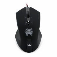 купить Мышь USB, Игровая, Crown CMXG-602 Gaming оптическая/6 кнопок/600/1000/1400/2200DPI/чёрная и эргономичная форма с подсветкой в Алматы фото 3