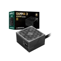 купить Блок питания Montech  650W, GAMMA 3 650W, Non Modular, ATX, 80+ GOLD, КПД 92%, Fan 135mm, Черный в Алматы фото 3