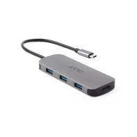 Купить Док-станция Acer 7in1 Type C dongle: 1 x typeC, 1 x HDMI 4K60, 3 x USB3.2, 1 x SD/TF, 1 x PD, Gray Алматы