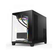 купить Компьютерный корпус Huntkey S960 V2 StormX, 1xUSB2.0, 1xUSB3.0, HD-Audio, mATX/Mini ITX(BTF), Black в Алматы фото 2