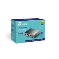 купить Switch 5 port TP-Link TL-SG1005P, 5x10/100/1000 Мбит/с Gigabit Ethernet, 4xPoE, 56 B в Алматы фото 3