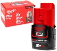 купить Аккумулятор Milwaukee M12 B2 2.0 АЧ. в Алматы фото 3