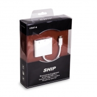 купить Многопортовый цифровой AV-адаптер USB-C 3.1 SHIP US217-B в Алматы фото 3