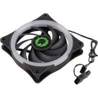 купить Кулер для кейса, Gamemax, GMX-RF12-G 120мм RingForce 15xLED Зеленый цвет, 1100±10%об.мин, 9 лопастей, 3+4pin  в Алматы фото 1