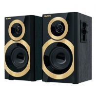Купить SVEN SPS-619 GOLD, чёрный, акустическая система 2.0, мощность 2х10 Вт(RMS) Алматы
