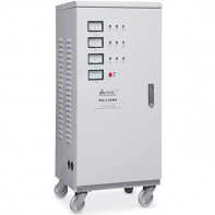 купить Стабилизатор, SVC, 3-20000(16000W), Трёхфазный, Индикация режимов работы, Диапазон работы AVR: 240-450В, Клеммная колодка, Бежевый в Алматы фото 2