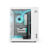 купить Корпус Wintek Cube Pro V909-W TG, ATX, USB 1*3.0/2*2.0, 5*12cm ARGB PWM (контр.   пульт д/у), белый в Алматы фото 3