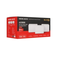 купить Домашняя Mesh Wi-Fi система GbE AX3000 Mercusys Halo H80X(3-pack) <Wi-Fi 6, бесшовный роуминг 802.11k/v/r, 2402Mbps 5Ghz + 574Mbps 2.4Ghz, 802.11ax/ac/n/a, 3 порта LAN/WAN GbE> в Алматы фото 3