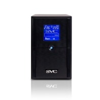 купить UPS SVC V1500-L-LCD, 1500VA, 900W, 2x12V/9Ah, AVR 165 - 275, 3xSchuko CEE7 в Алматы фото 2