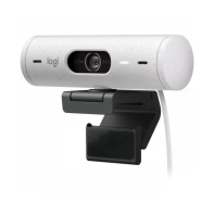 купить Веб-камера Logitech Brio 500 Off White (Full HD, 1080p) 960-001428 в Алматы фото 2