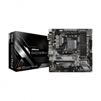купить Материнская плата ASRock B450M PRO4 Socket AM4, B450, 4xDDR4 (3200+), 4xSATA3 RAID, 1xUltraM.2, 1xM.2, 2xPCI-E3.0x16, 2xPCI-E2.0x16 Supports AMD Quad CrossFireX™ and CrossFireX™, 1xD-Sub, 1xDVI, 1xHDMI, 2xUSB2.0, 6xUSB3.1, 1xPS/2, RJ-45, HD Audio Jac в Алматы фото 1