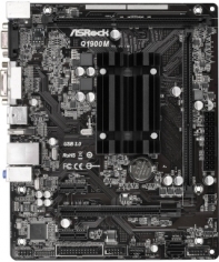 купить Материнская плата с процессором ASRock Q1900M Intel® Celeron Quad-Core J1900 (2 GHz)  2xSATA2  2DDR3/DDR3L Intel HD Graphics 1xPCIe 2.0x 16, 2xPCIe 2.0 x1 D-Sub, DVI-D, HDMI  1xUSB 3.0, 6xUSB 2.0 (3 Front, 3 Rear), Gigabit LAN, 5.1 CH HD Audio,  mATX в Алматы фото 1