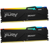 купить ОЗУ Kingston Fury Beast RGB 32Gb (16x2) 5600MHz DDR5 DIMM, CL40, 1.1v,  KF556C40BBAK2-32 в Алматы фото 3