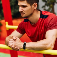 купить Smart Band, colorful 0.96inch TFT, ECG+PPG function,  IP67 waterproof, multi-sport mode, compatibility with iOS and android, battery 105mAh, Black, host: 55*19.5*12mm, strap: 18wide*240mm, 24g в Алматы фото 3