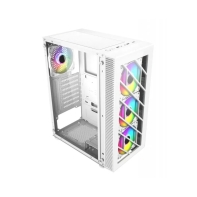 купить Компьютерный корпус FSP CMT192(W), Без БП, 1xUSB3.0/2xUSB2.0, 4xFAN120 RGB, 2xGlass, White, ATX в Алматы фото 2