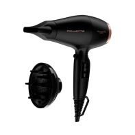купить Фен профессиональный Rowenta Compact Pro Plus, Black/Gold (CV6930F0), 2200 Вт, 2 насадки в Алматы фото 2
