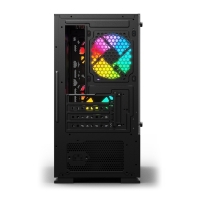 купить Корпус Wintek Shadow 701-B TG, Micro ATX, USB 1*3.0/1*2.0, HD-Audio Mic, 2*14cm 1*12cm ARGB fan (без контроллера), чёрный в Алматы фото 3